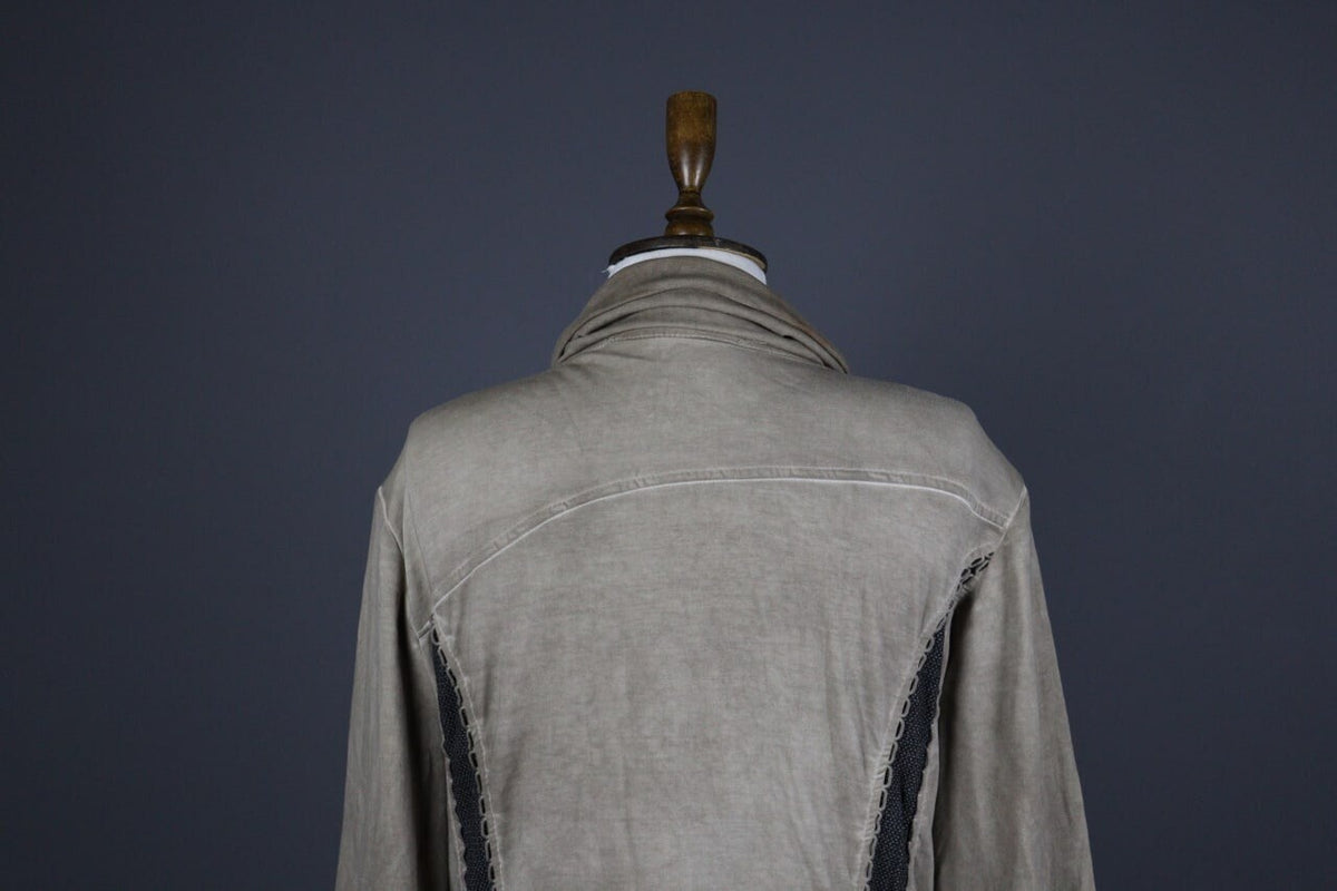 Bottega by Elisa Cavaletti Beige Lagenlook Lightweight Coat Jacket – Size L