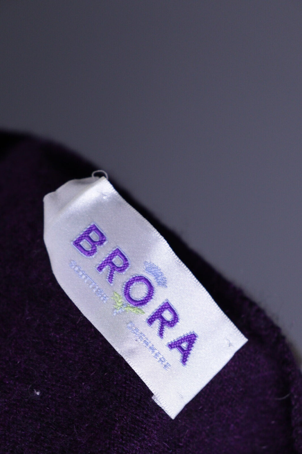 Brora Purple Wool Knit Vest Cardigan Sweater – Size S