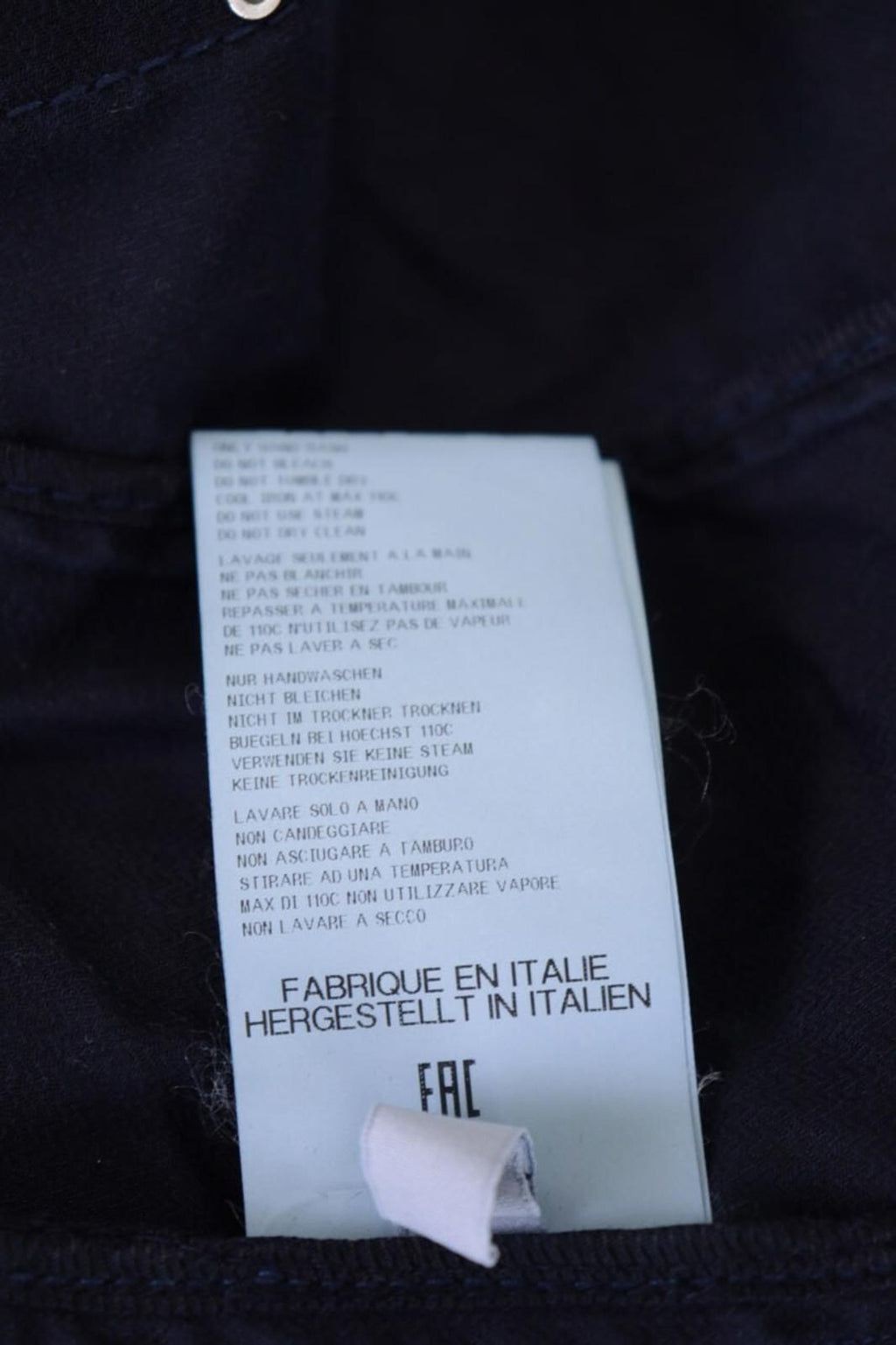 HIGH USE Jacket Navy Blue Denim Double Breasted Lightweight – Size US 6