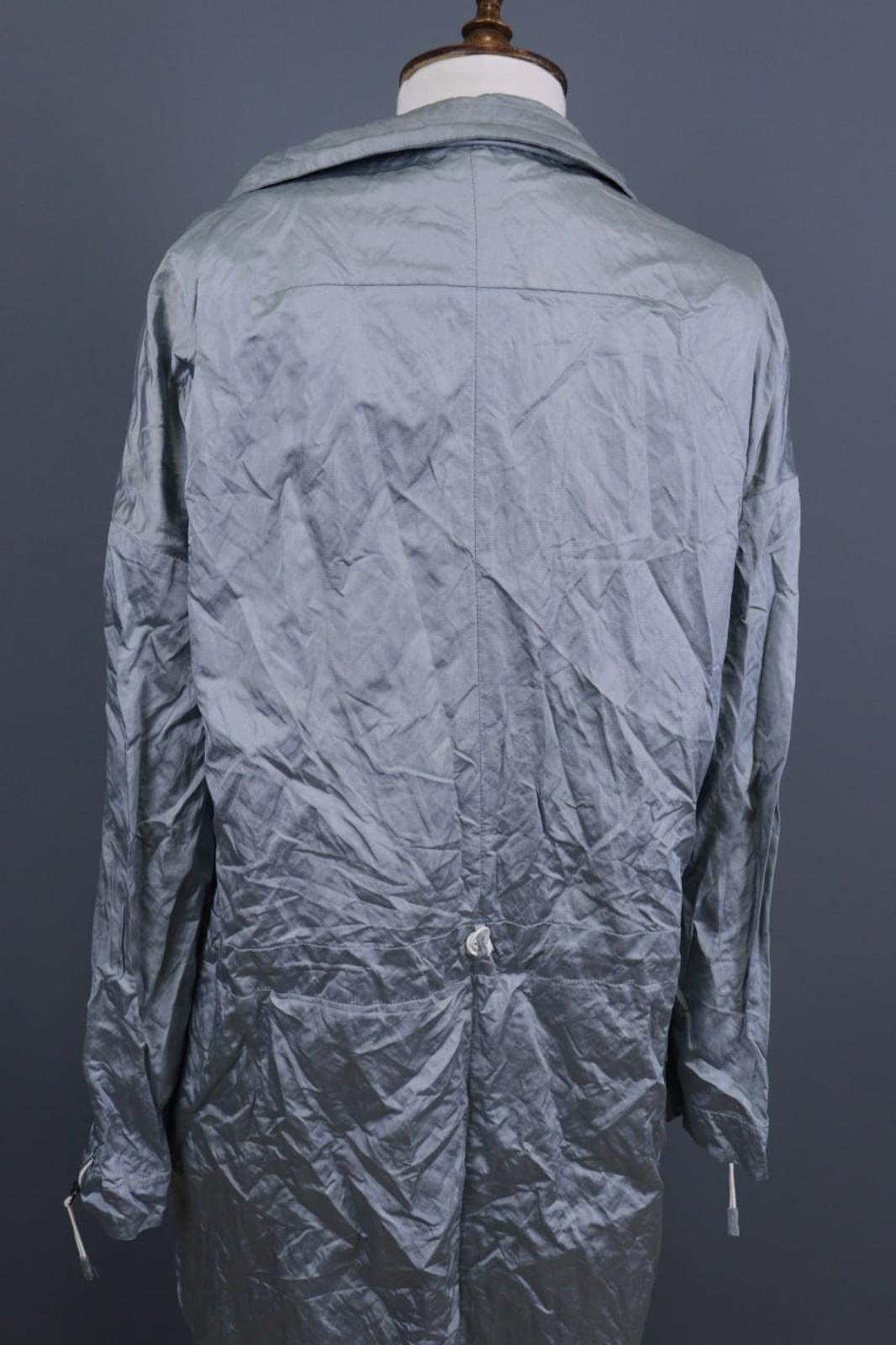 ANNETTE GORTZ Gray Collared Long Sleeve Full Zip Windbreaker Rain Coat – Size 42