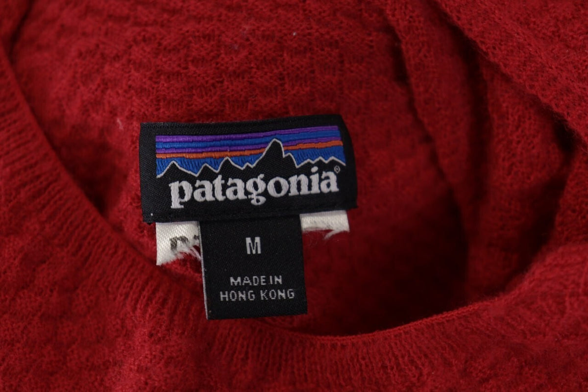 Patagonia Red Lagenlook Turtle Neck Hooded Fleece Jacket – Size M