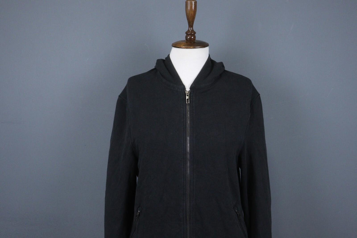 LULULEMON Black Long Sleeve Logo Lightweight Full Zip Hooded Track Jacket