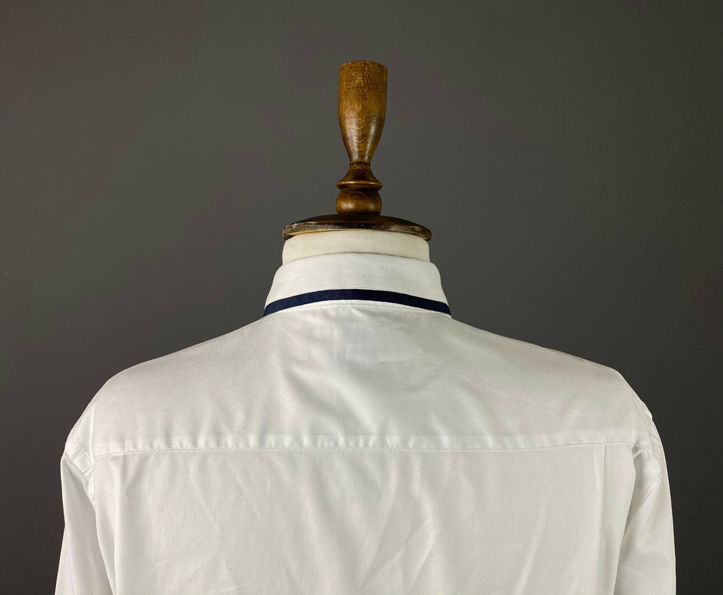 The Kooples White Cotton Fitted Button Down Long Sleeve Shirt – Women's M