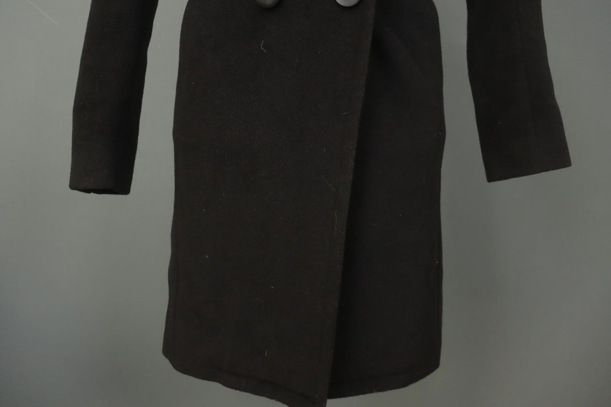 Balenciaga Black Wool Double Breasted Peak Lapel Formal Blazer Jacket – Size 38