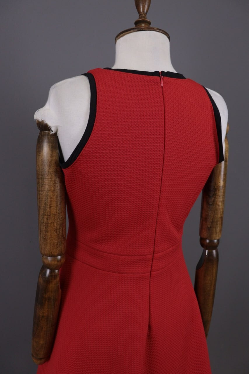 Pinko Red Sleeveless Evening Bodycon A-Line Short Dress – Size I 42 / GB 10 – Used