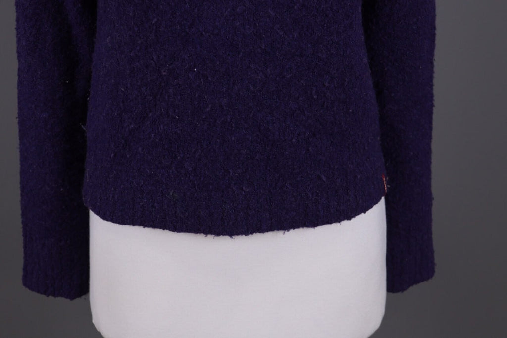 Miss Sixty Purple Knit Cropped Sweater – Size S