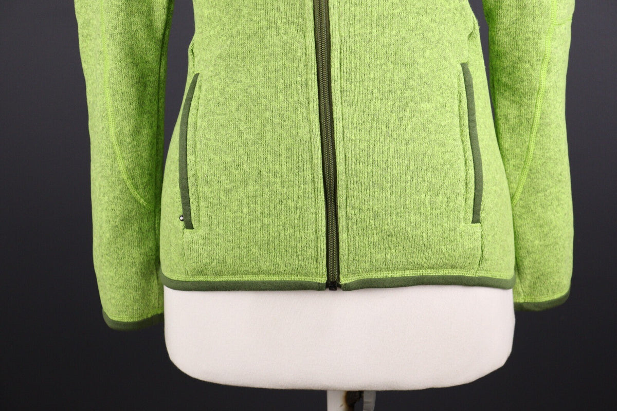 Patagonia Green Full Zip Hiking Outdoor Fleece Sherpa Jacket – Size XS