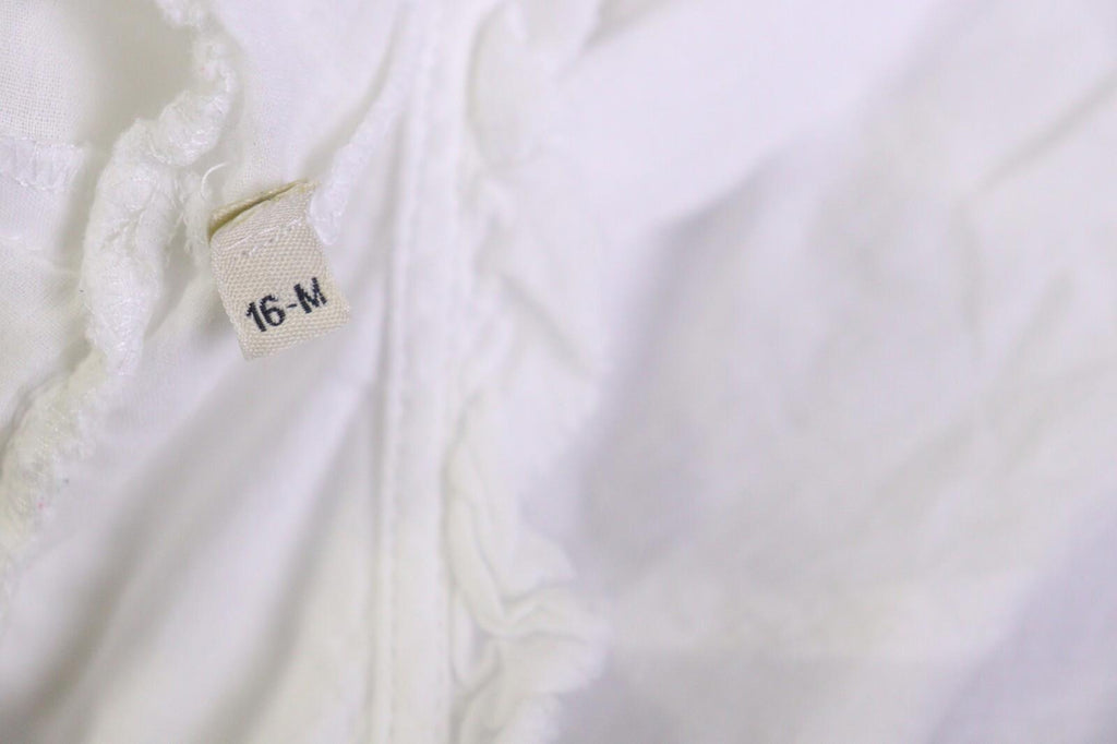 ZADIG & VOLTAIRE White Long Sleeve Button Down Lace Top Blouse Shirt – Size 16-M
