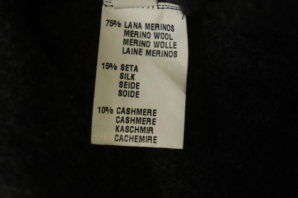 FABIANA FILIPPI Gray Merino Wool Long Sleeve Open Front Cardigan Sweater – Size 44