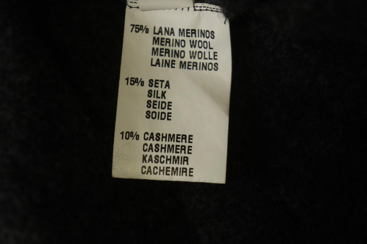 FABIANA FILIPPI Gray Merino Wool Long Sleeve Open Front Cardigan Sweater – Size 44