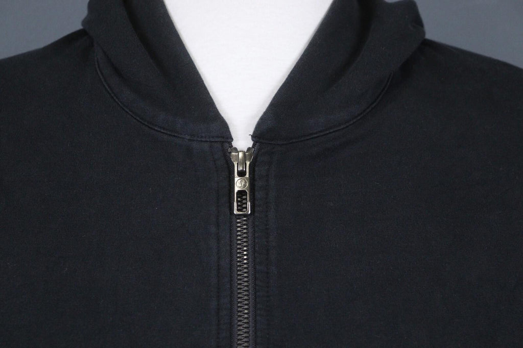 LULULEMON Black Long Sleeve Logo Lightweight Full Zip Hooded Track Jacket