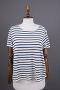 Gudrun Sjoden Multicolor Striped Short Sleeve Relaxed Blouse Shirt – Size L
