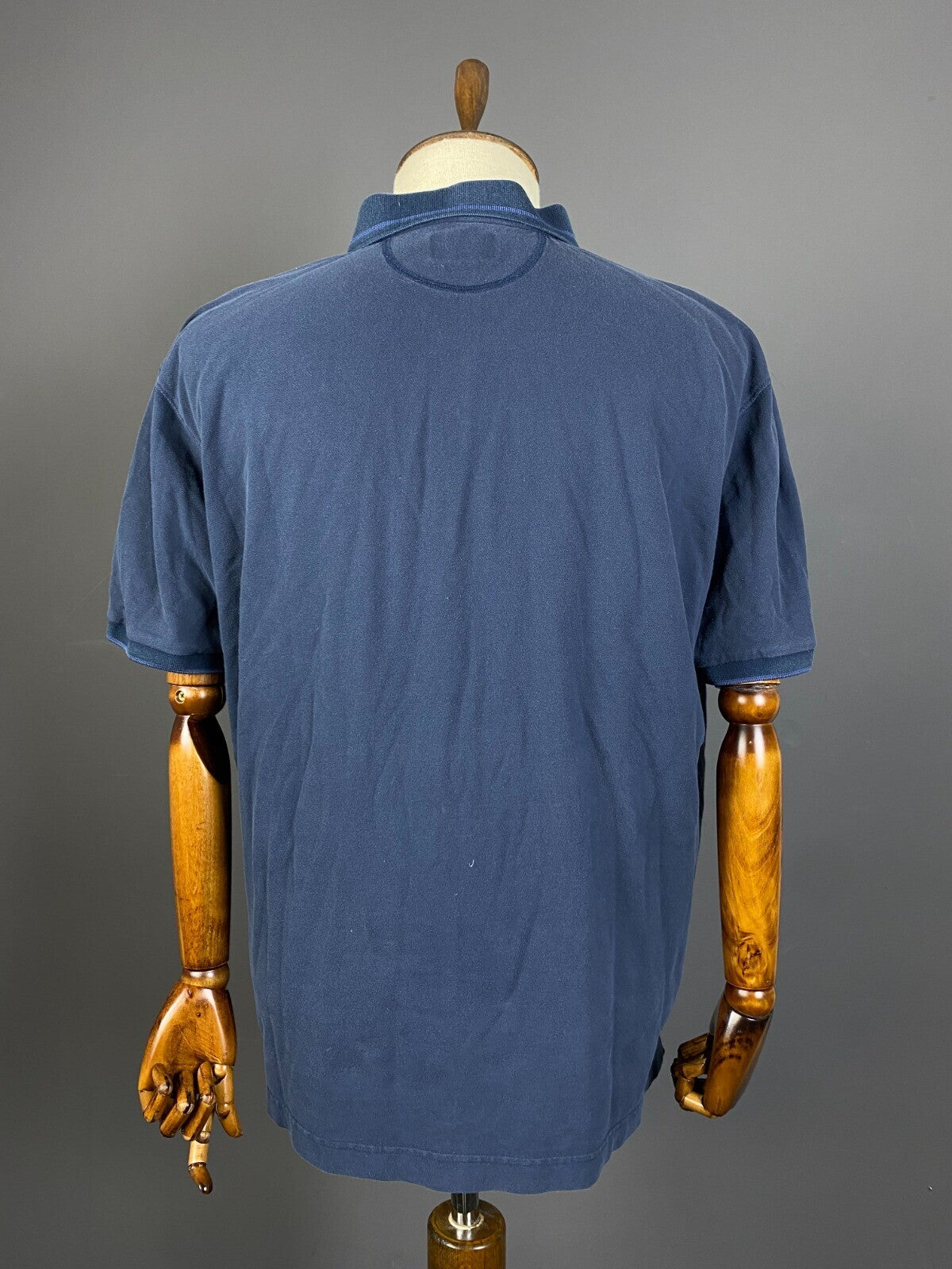 La Martina Buenos Aires Blue Big Logo #3 Short Sleeve Cotton Polo Shirt – Size 3XL