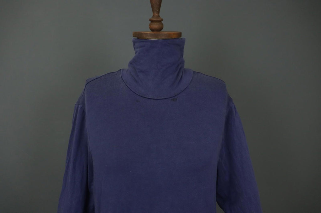 GUDRUN SJODEN Navy Knitted Long Sleeve Turtle Neck Pullover Sweater – Size L