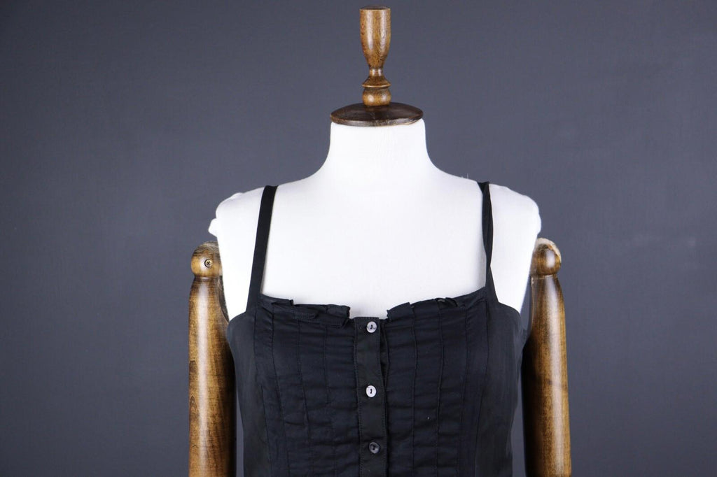 MAX MARA STUDIO Black A-Line Strappy Midi Dress – Size M