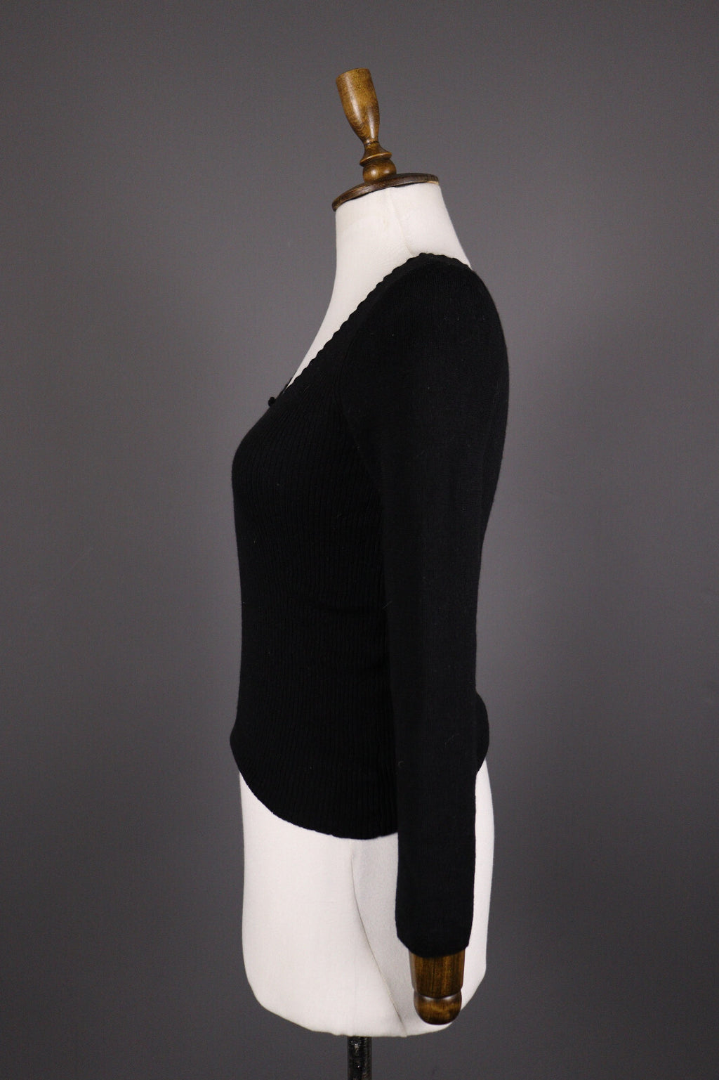Transit Par Such 400 Wool Black Tigh Knit Sweater – Size 4
