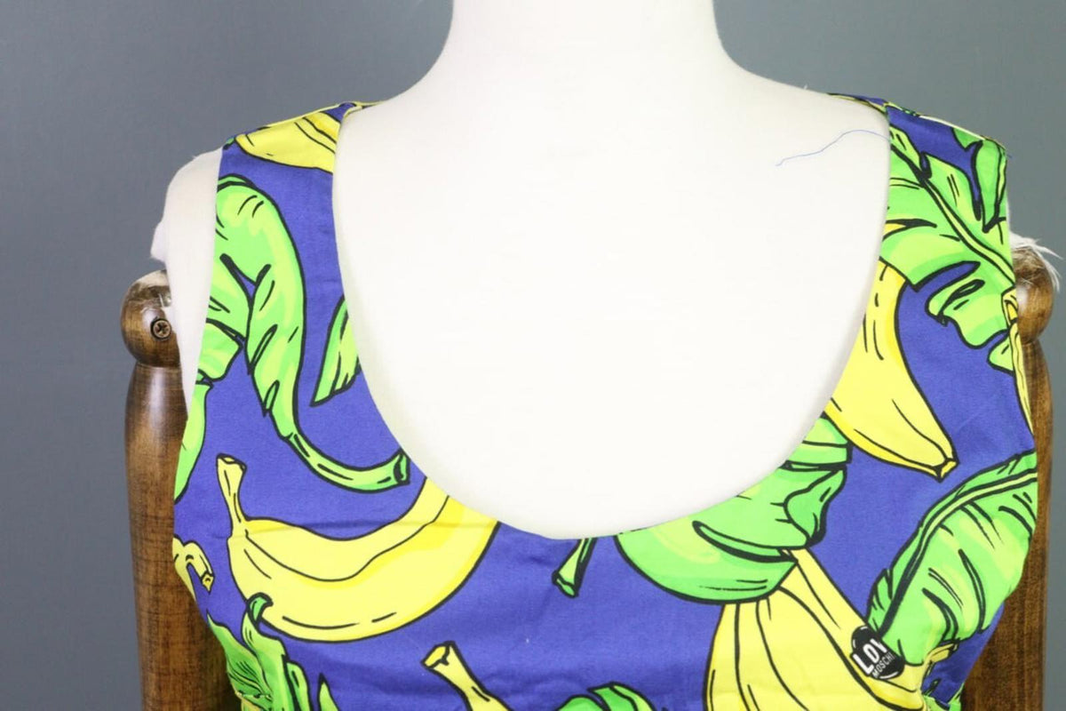 LOVE MOSCHINO Multicolor Fruits Sleeveless A-Line Short Dress – Size US 10 / I 46