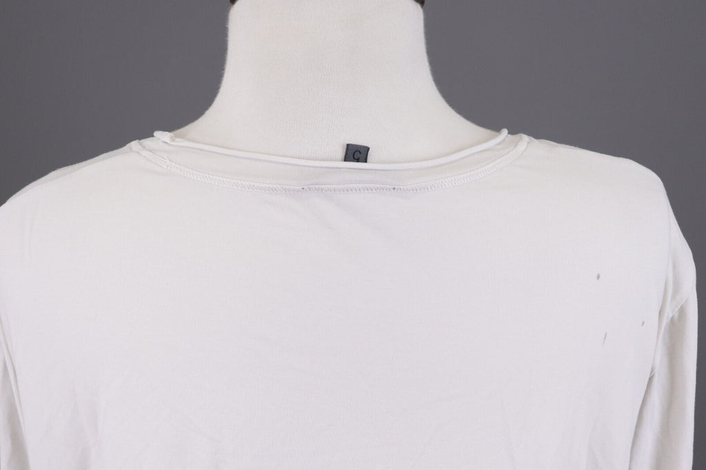 Oska White Long Sleeve Lightweight Summer Top Shirt – Size 5 / 2XL