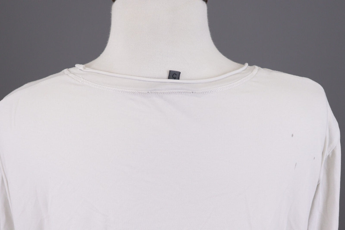 Oska White Long Sleeve Lightweight Summer Top Shirt – Size 5 / 2XL