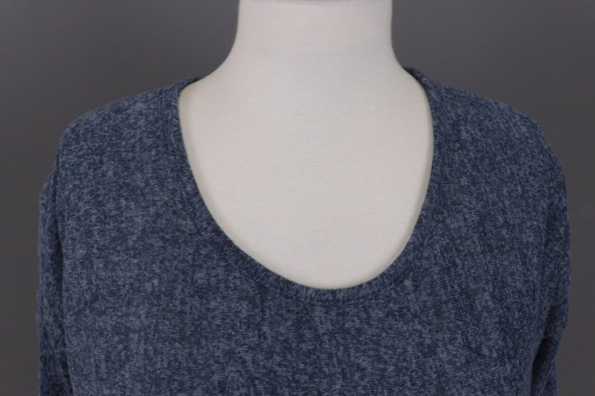 THE ELDER STATESMAN Blue Cashmere Knit Oversized Sweater M