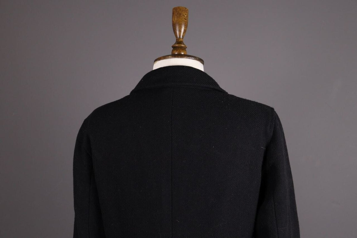 WEEKEND MAX MARA Black Multipocket Wool Tweed Coat – Size I 44 / GB 12 / USA 10