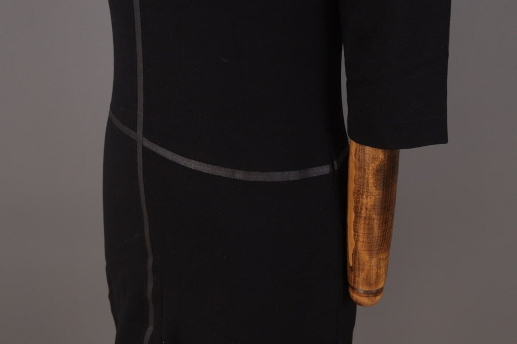 Cop Copine Nikko Robe Black 3/4 Sleeve A-Line Dress – Size 36 – Used