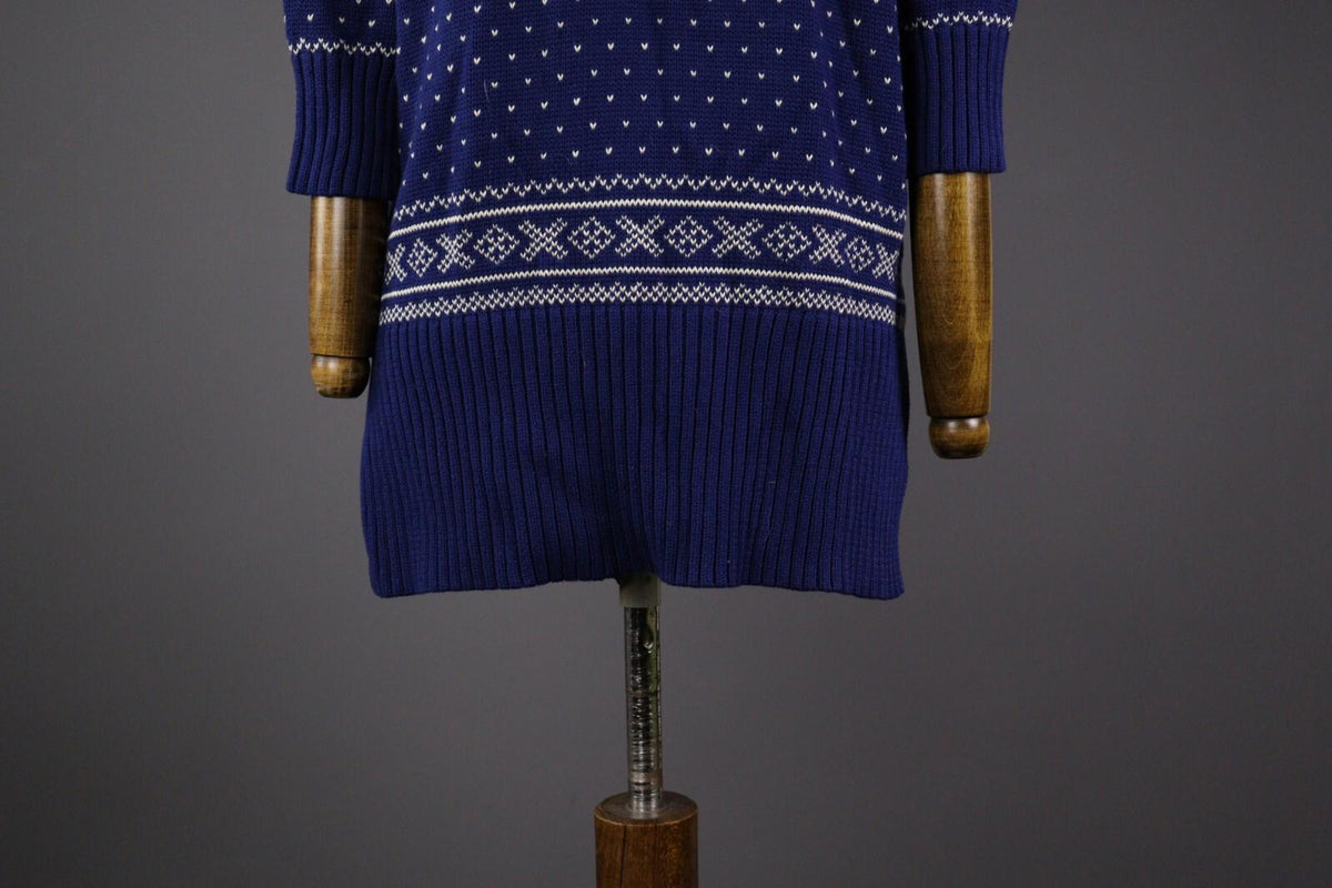 DENIM & SUPPLY RALPH LAUREN Blue Fair Isle Knit Sweater – Size S