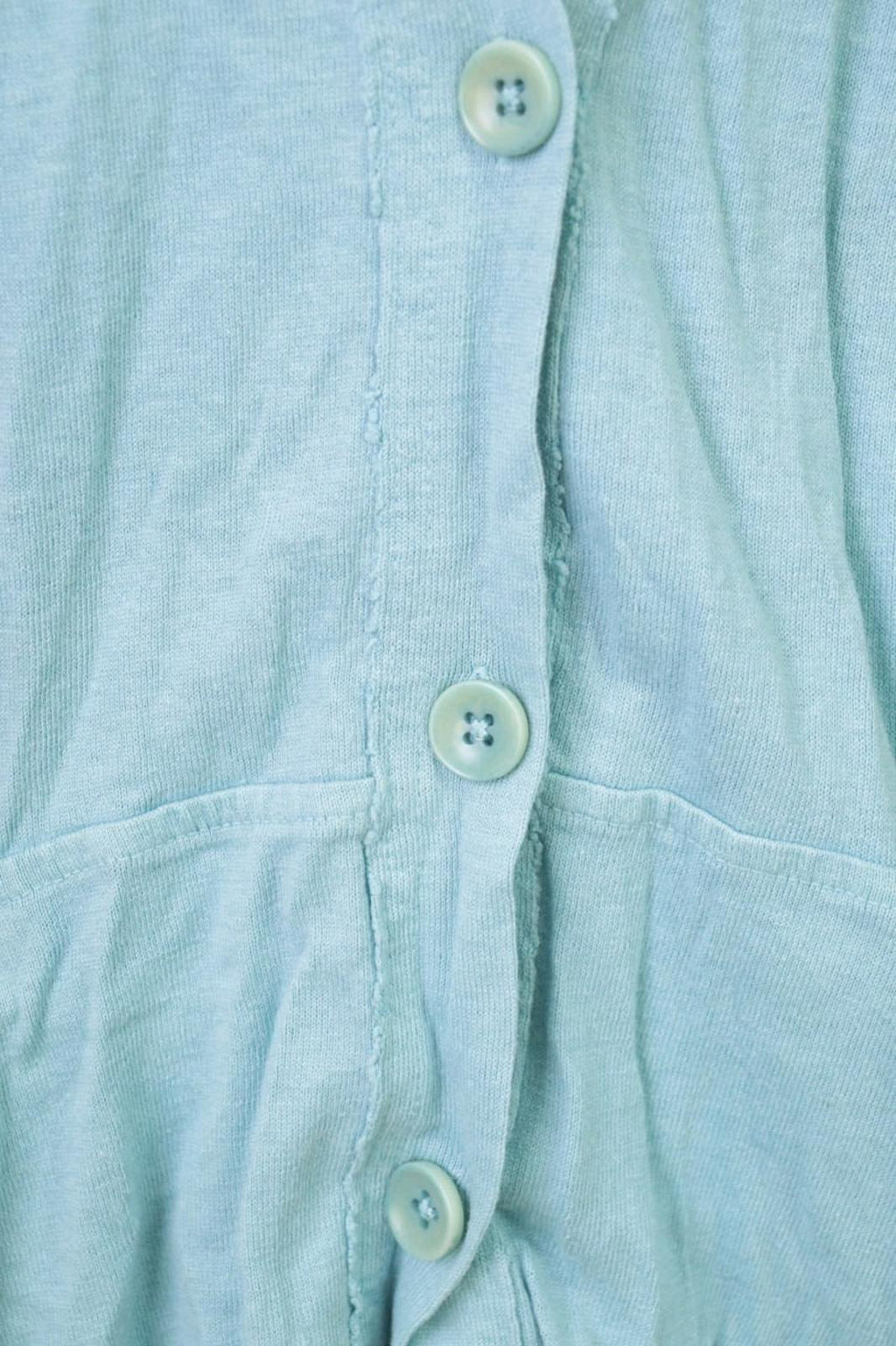 OSKA Blue Regular Fit V-Neck Raglan Sleeve Button Front Cardigan Sweater – Size 4