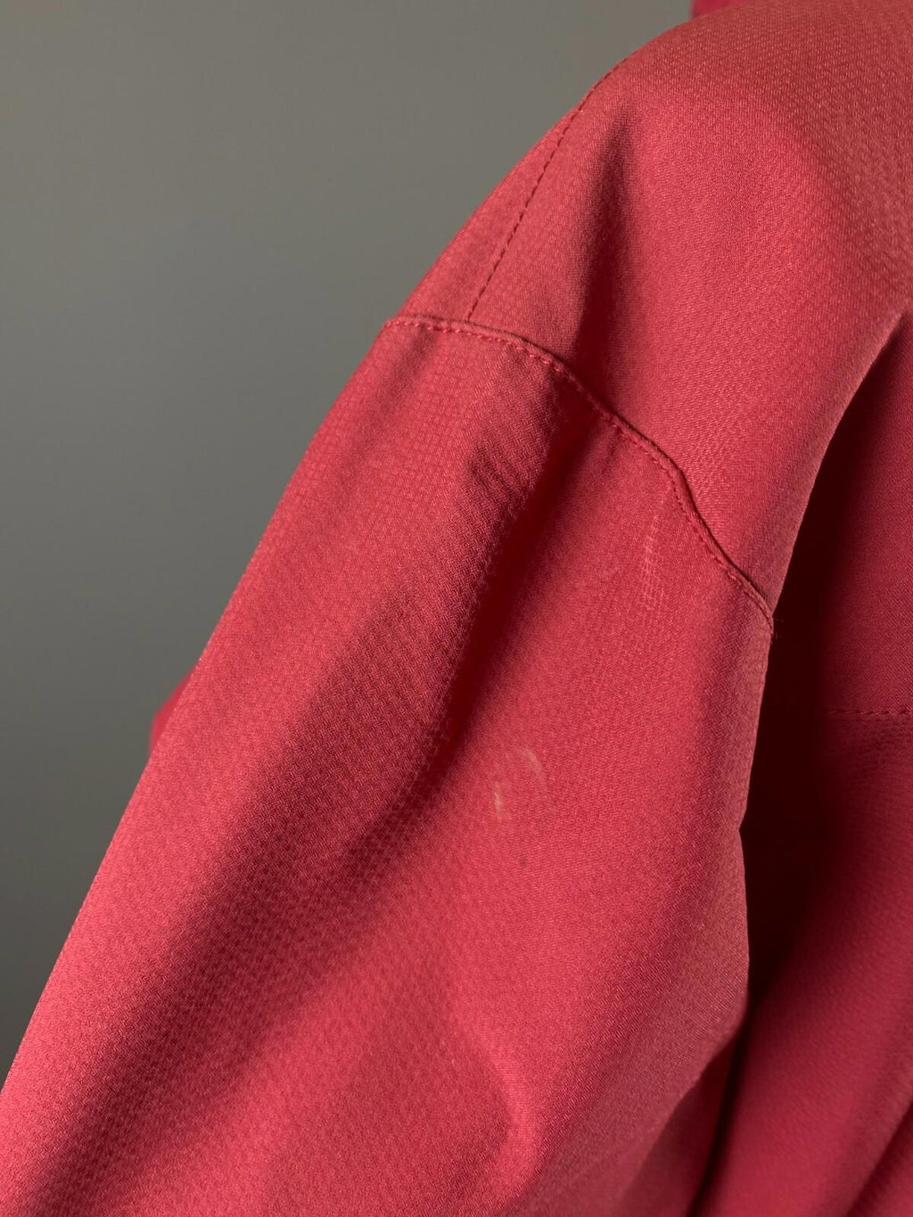 MAMMUT SOFT TECH Red Full Zip High Neck Soft Shell Jacket – Size L