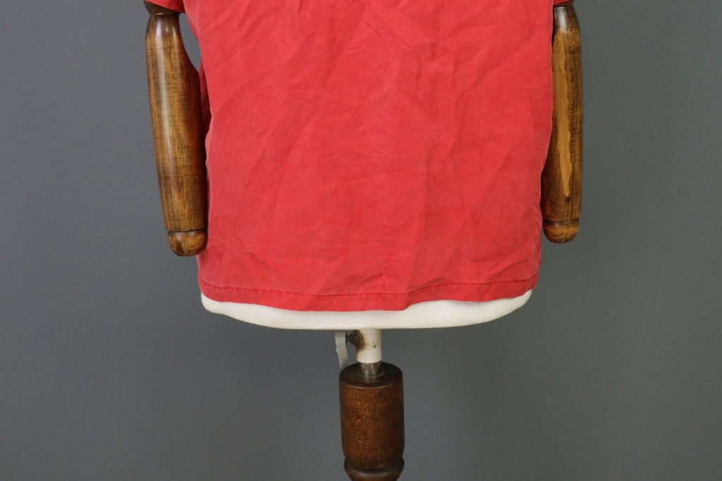 KATHARINE HAMNETT ACTIVE Red 1/3 Zip Silk 3/4 Sleeve Top Blouse Shirt – Size M