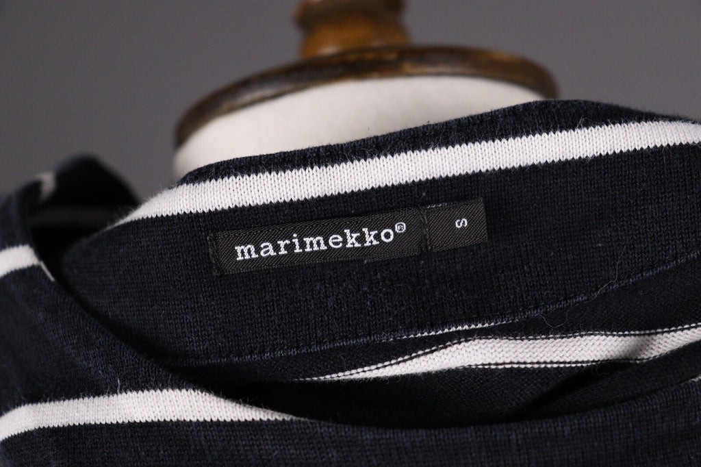 Marimekko Pikapika Multicolor Stripe Long Sleeve Knit Sweater Dress – Size S