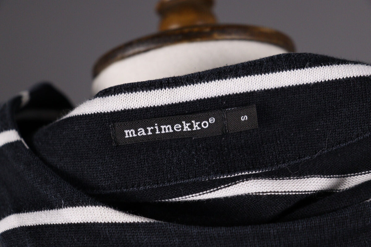 Marimekko Pikapika Multicolor Stripe Long Sleeve Knit Sweater Dress – Size S