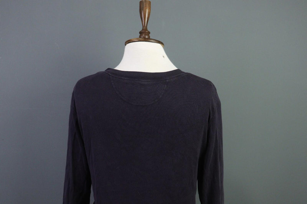 OSKA Blue Long Sleeve Round Neck Top Shirt Blouse – Size 2