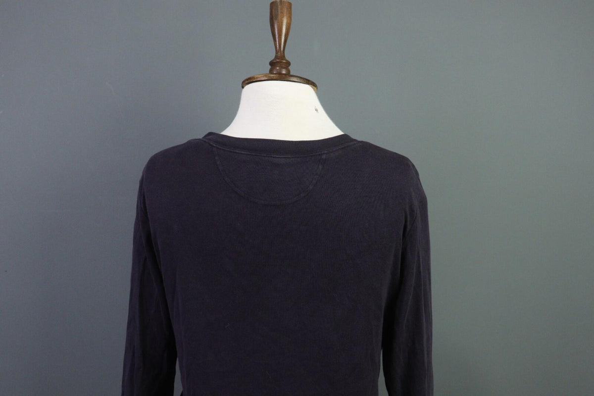 OSKA Blue Long Sleeve Round Neck Top Shirt Blouse – Size 2