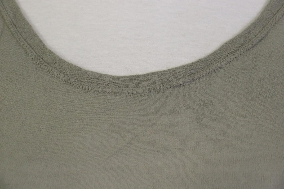 TRANSIT PAR-SUCH Gray Crew Neck Casual Short Sleeve Pullover T-Shirt Top – Size 2