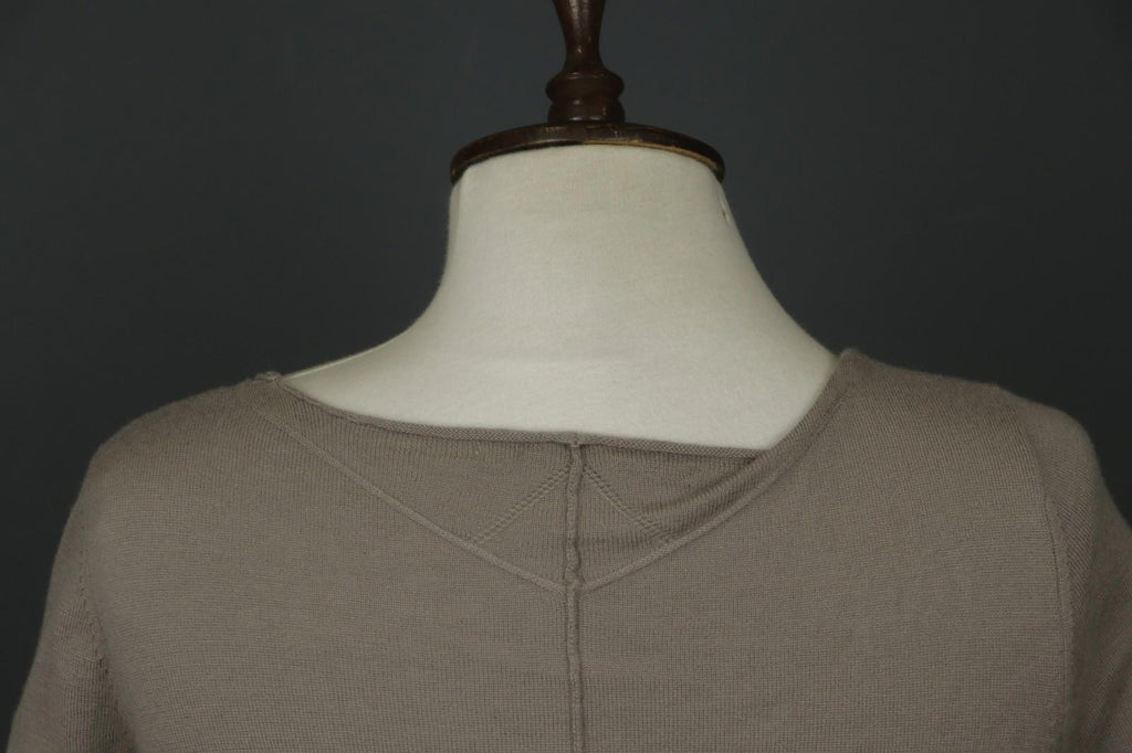 MARITHE FRANCOIS GIRBAUD Gray Cashmere Knit Button Front Cardigan Sweater Sz 38