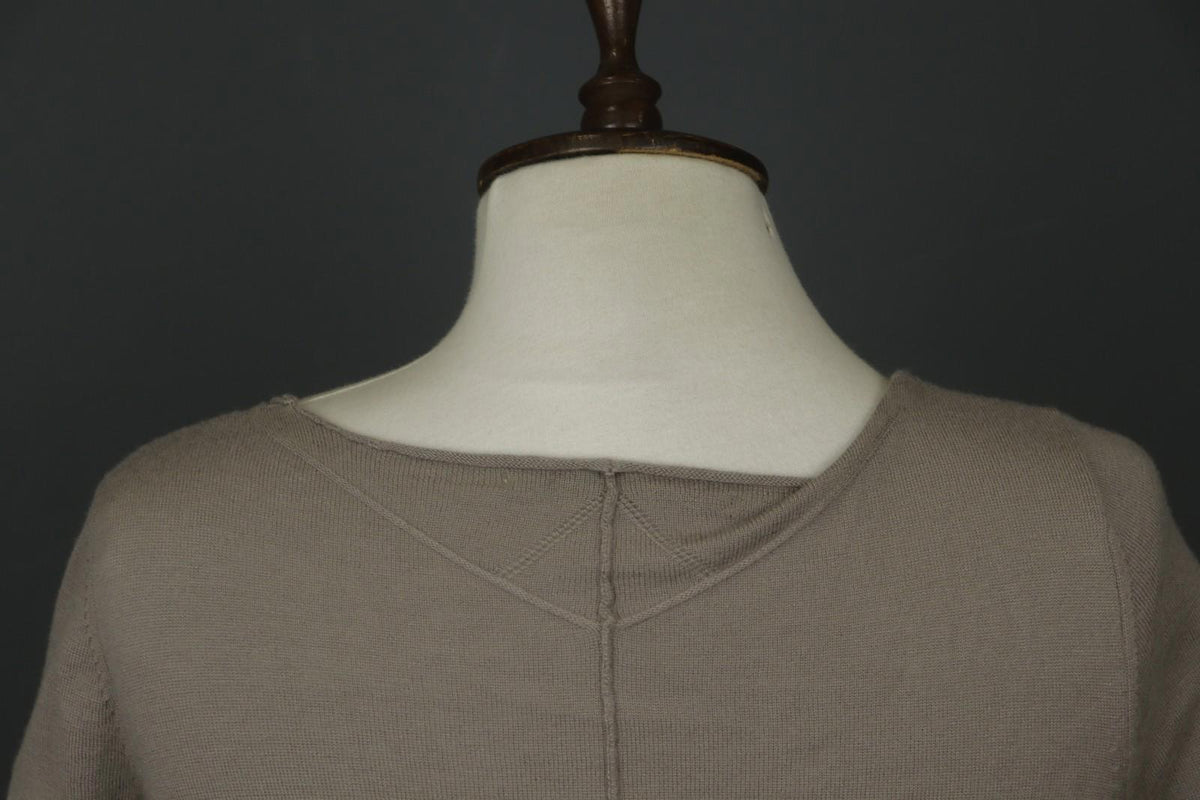 MARITHE FRANCOIS GIRBAUD Gray Cashmere Knit Button Front Cardigan Sweater Sz 38