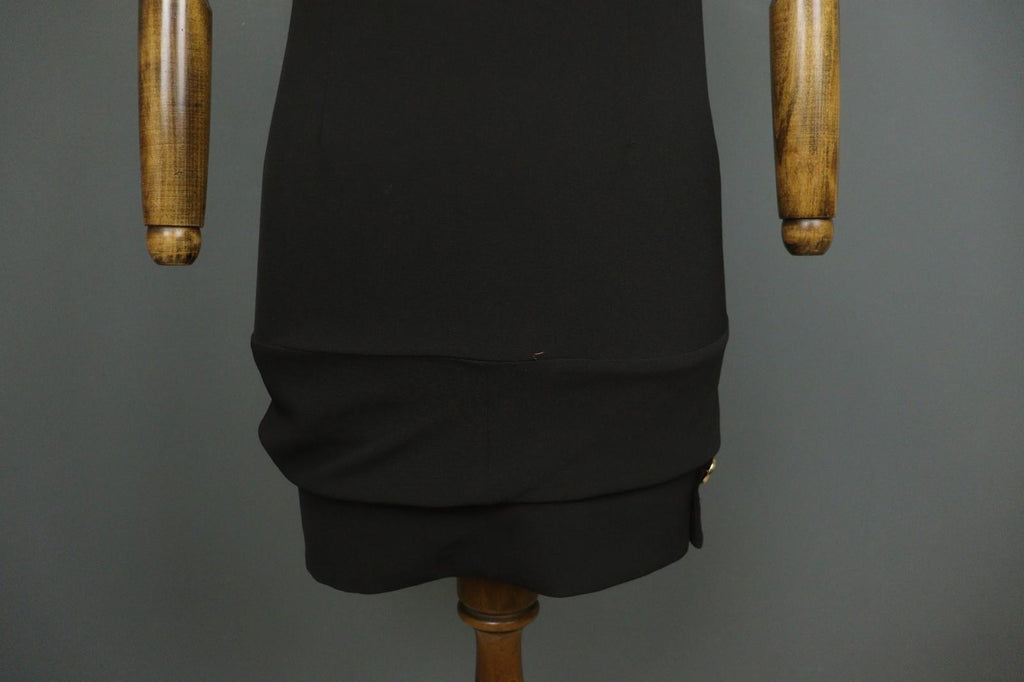 MISSONI Black Shawl Neck Sleeveless Pullover Party Cocktail Bodycon Dress Sz 38