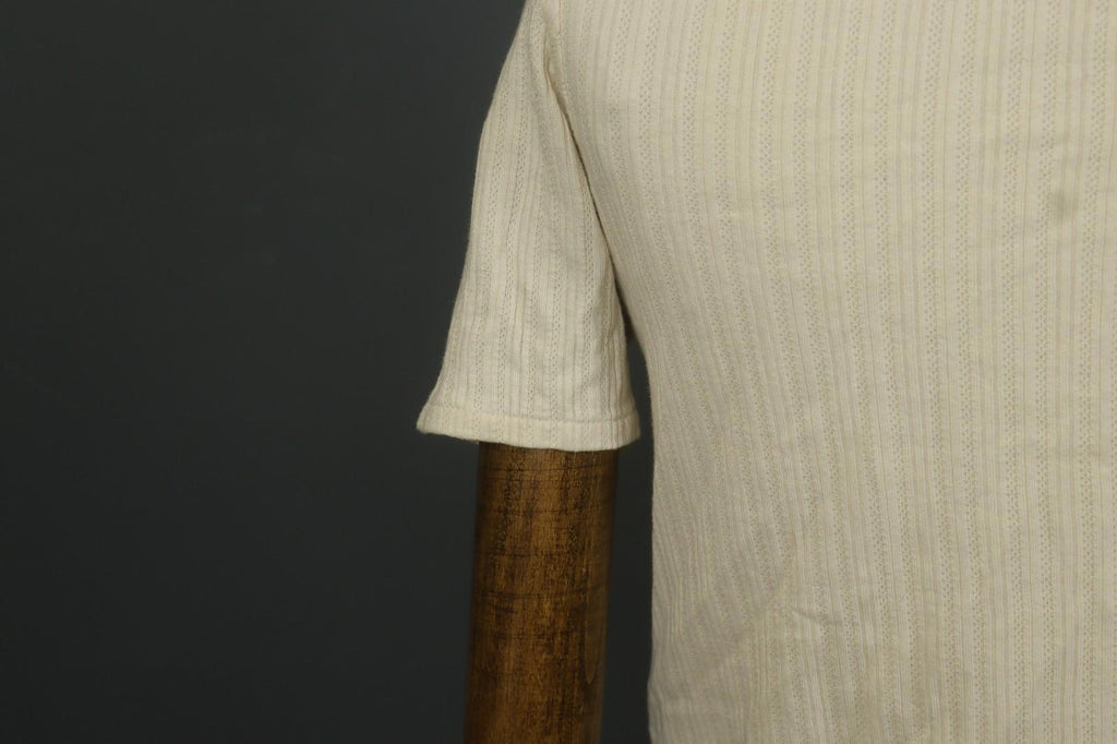 SEZANE Cream 100% Cotton Cable Knit Deep V-Neck Button Front Cardigan – Size S