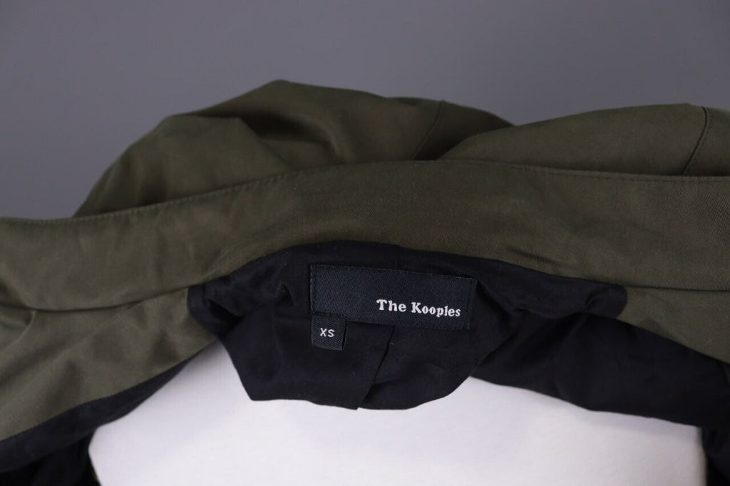 The Kooples Khaki Full Zip Multipockets Cargo Snap Jacket – Size XS