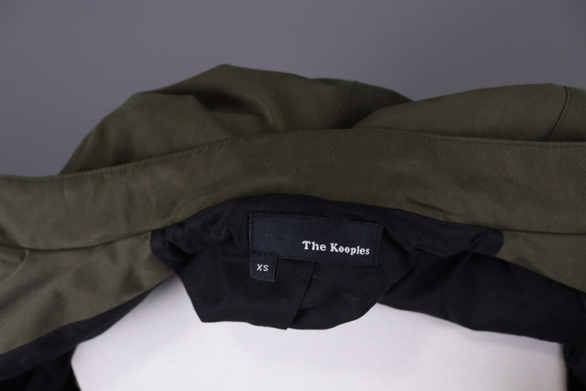 The Kooples Khaki Full Zip Multipockets Cargo Snap Jacket – Size XS