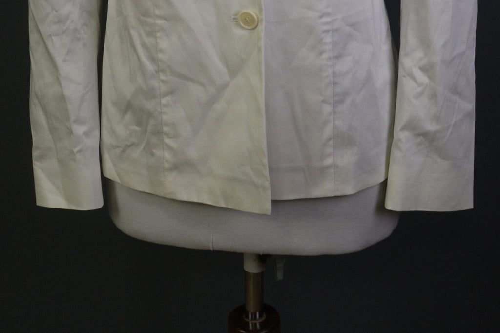 ETRO MILANO White Two Button Blazer Jacket – Size 44