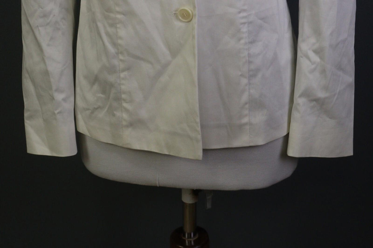 ETRO MILANO White Two Button Blazer Jacket – Size 44