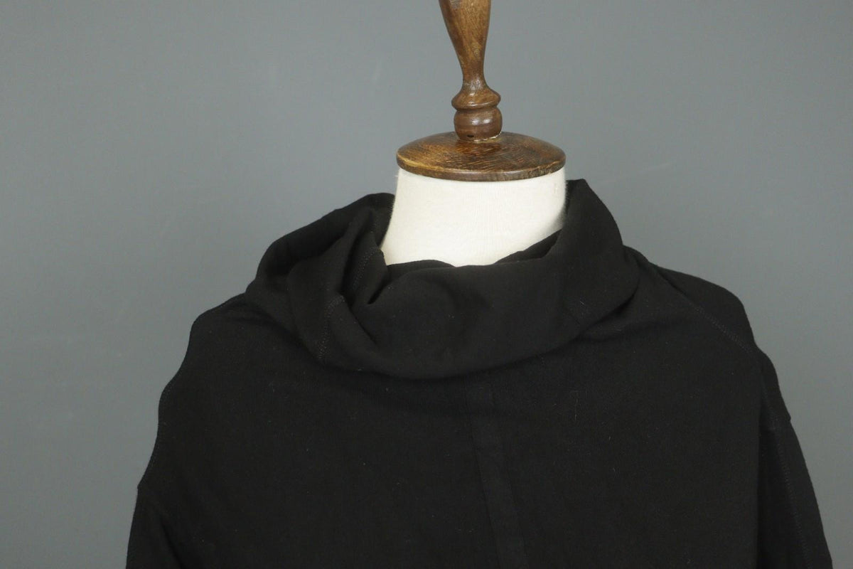 ANNETTE GOERTZ Black Classic Long Sleeve Cowl Neck Pullover Sweatshirt – Size L