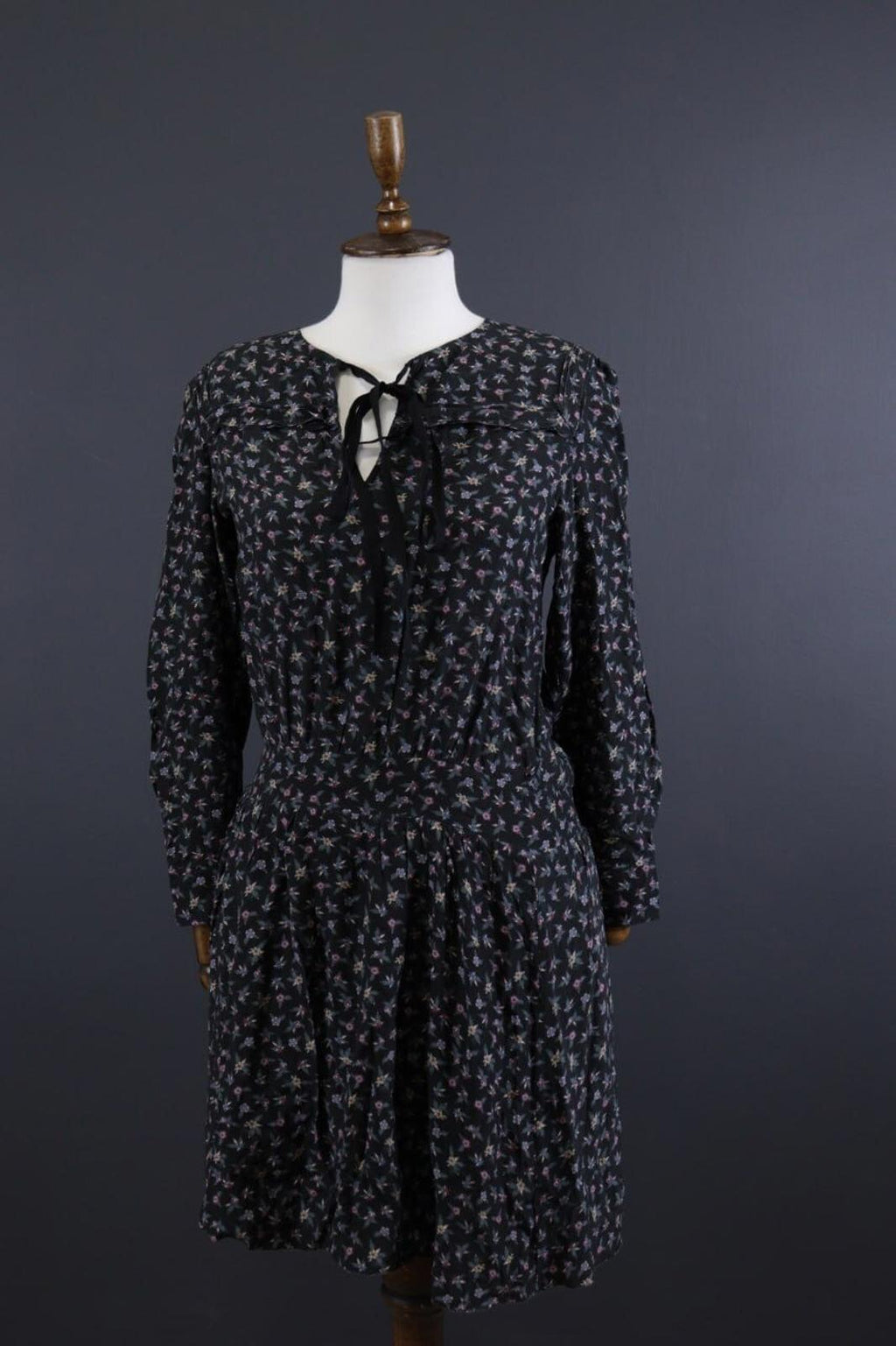 ZADIG & VOLTAIRE Remus Liberty Black Floral Long Sleeve Summer Dress – Size XS