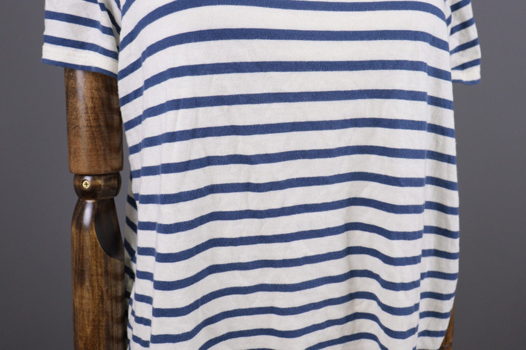 Gudrun Sjoden Multicolor Striped Short Sleeve Relaxed Blouse Shirt – Size L