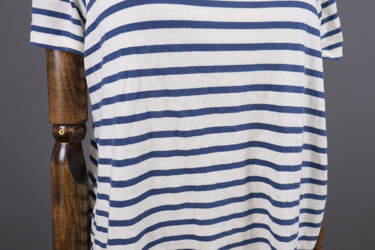 Gudrun Sjoden Multicolor Striped Short Sleeve Relaxed Blouse Shirt – Size L