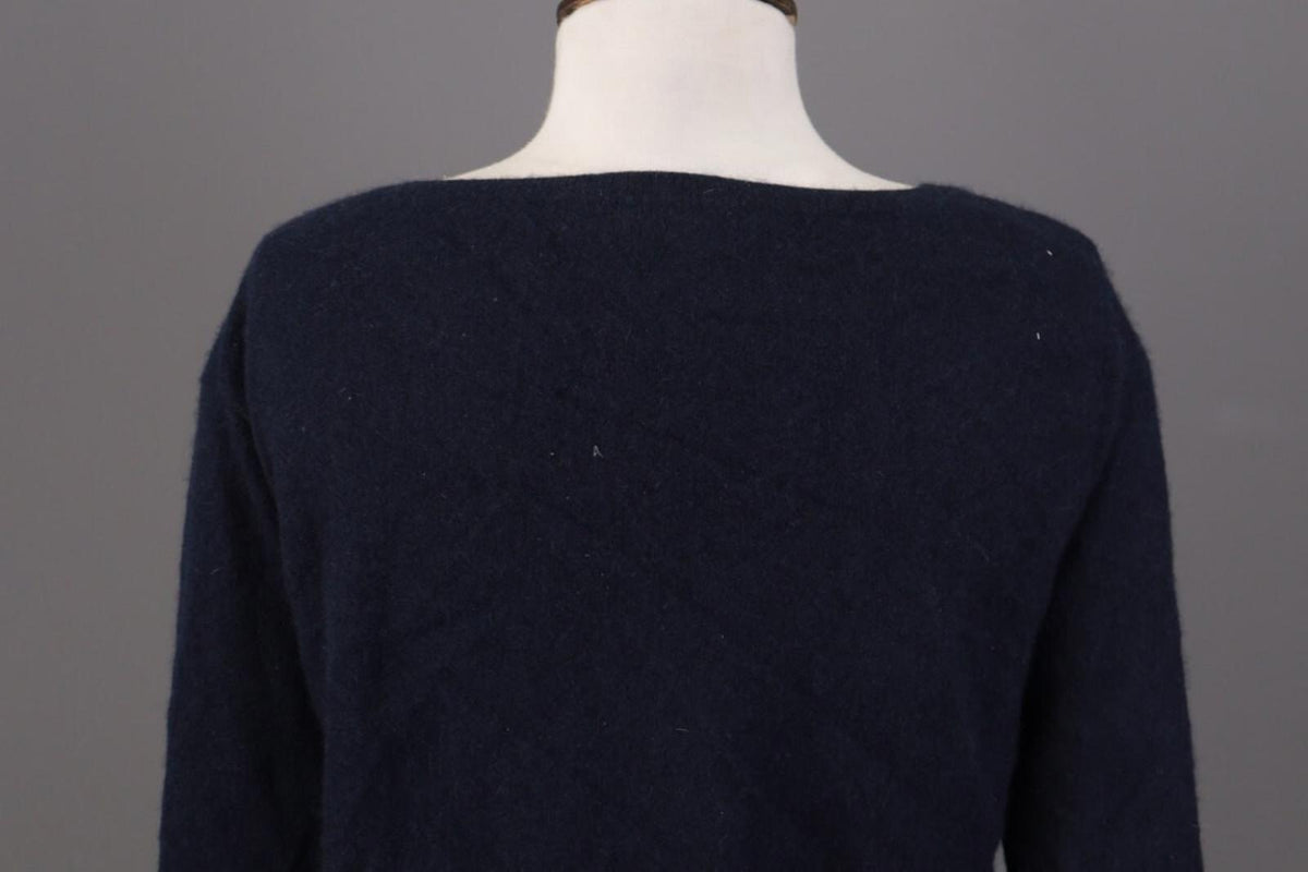 SMINFINITY Blue 100% Cashmere Knit Oversized Sweater S