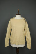 BURBERRY London Yellow Casual Long Sleeve Round Neck Pullover Knit Top – Size S