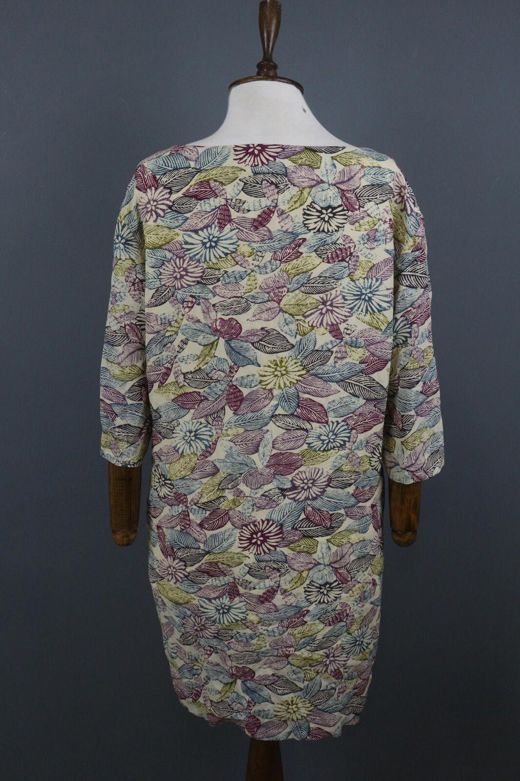 TOAST Multicolor 3/4 Sleeve Round Neck Fit & Flare Dress – Size 14